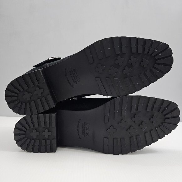 NEW Blondo Ankle Bootie Womens 10 Black Suede Waterproof Low Heel Fall Winter - Picture 11 of 13